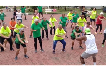 PREFEITURA DE GOIANÁ PROMOVE AULÃO DE GINÁSTICA LABORAL E AERÓBICA